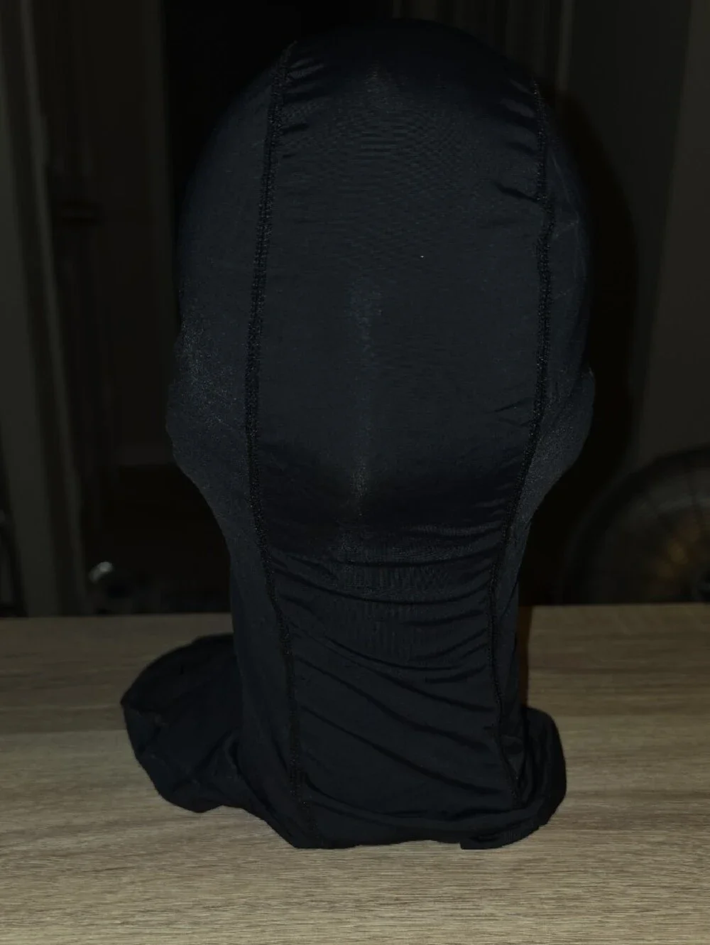 Black Full-Face Balaclava Mask - Breathable Men's Face Cover